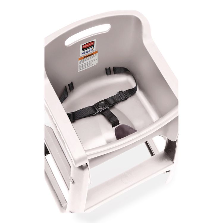 Sturdy Chair High Chair without Wheels, Supports Up to 33 lbs, 30.76" Seat Height, Platinum