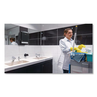 LESSEAU Hand Wash Bar Manual Dispenser, 3.93 x 5.7 x 3.93, Black