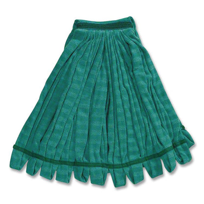Microfiber Tube Wet Mop, Microfiber, 1" Headband, Green