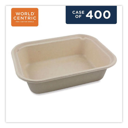 Fiber Containers, 60 oz, 7.5 x 9.8 x 2.7, Natural, Paper, 400/Carton