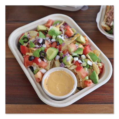 Fiber Containers, 60 oz, 7.5 x 9.8 x 2.7, Natural, Paper, 400/Carton