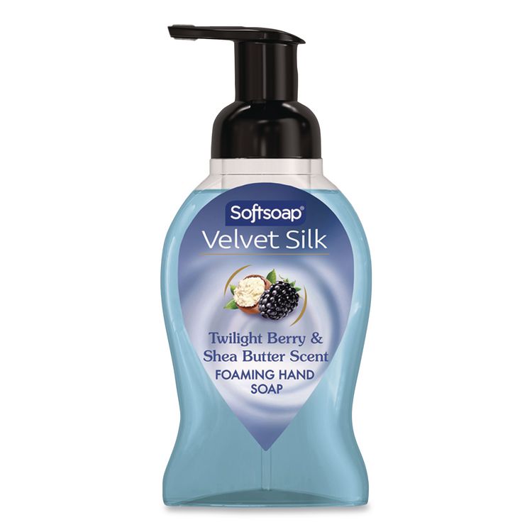 Velvet Silk Foaming Liquid Hand Soap, Twilight Berry and Shea Butter, 9 oz, 6/Carton
