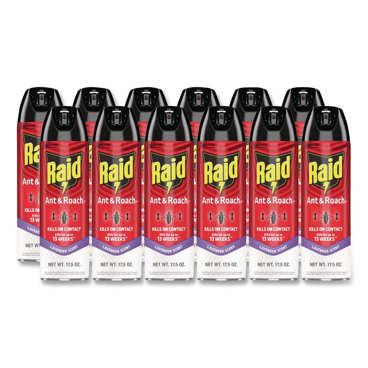 Ant and Roach Killer, 17.5 oz Aerosol Spray, Lavender, 12/Carton