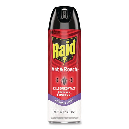 Ant and Roach Killer, 17.5 oz Aerosol Spray, Lavender, 12/Carton