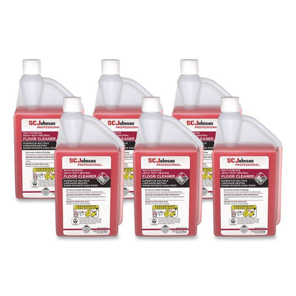 Heavy Duty Neutral Floor Cleaner, Fresh Scent, 32 oz Squeeze and Pour Bottle, 6/Carton
