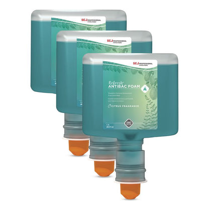 Refresh Foaming Hand Soap Touch Free Cartridge Refill, Citrus Scent, 1.2 L, 3/Carton