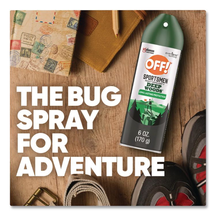 Deep Woods Sportsmen Insect Repellent, 6 oz Aerosol Spray, 12/Carton