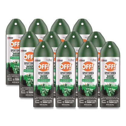 Deep Woods Sportsmen Insect Repellent, 6 oz Aerosol Spray, 12/Carton