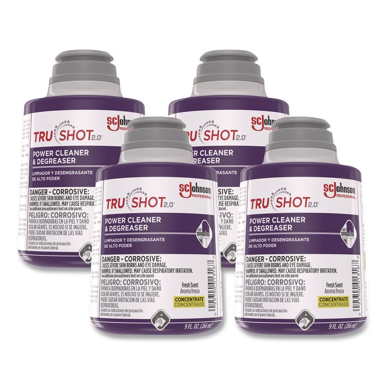 TruShot 2.0 Power Cleaner, Fresh Scent, 9 oz Cartridge, 4/Carton