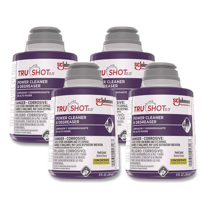 TruShot 2.0 Power Cleaner, Fresh Scent, 9 oz Cartridge, 4/Carton