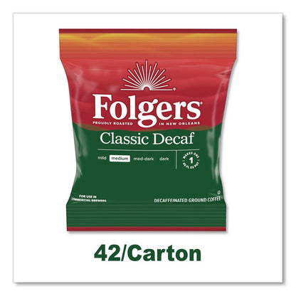 Classic Decaf Ground Coffee Fraction Pack, Classic Roast Decaf, 1.5 oz, 42/Carton