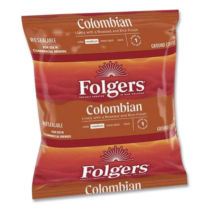 Colombian Ground Coffee Fraction Pack. 100% Colombian, 1.75 oz Fraction Pack, 42/Carton