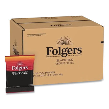 Coffee Filter Packs, Black Silk, 1.4 oz Pack, 40Packs/Carton