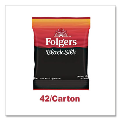 Coffee Filter Packs, Black Silk, 1.4 oz Pack, 40Packs/Carton