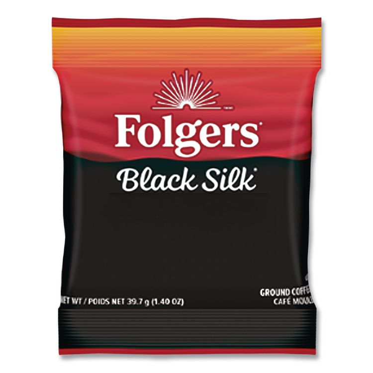 Coffee Filter Packs, Black Silk, 1.4 oz Pack, 40Packs/Carton