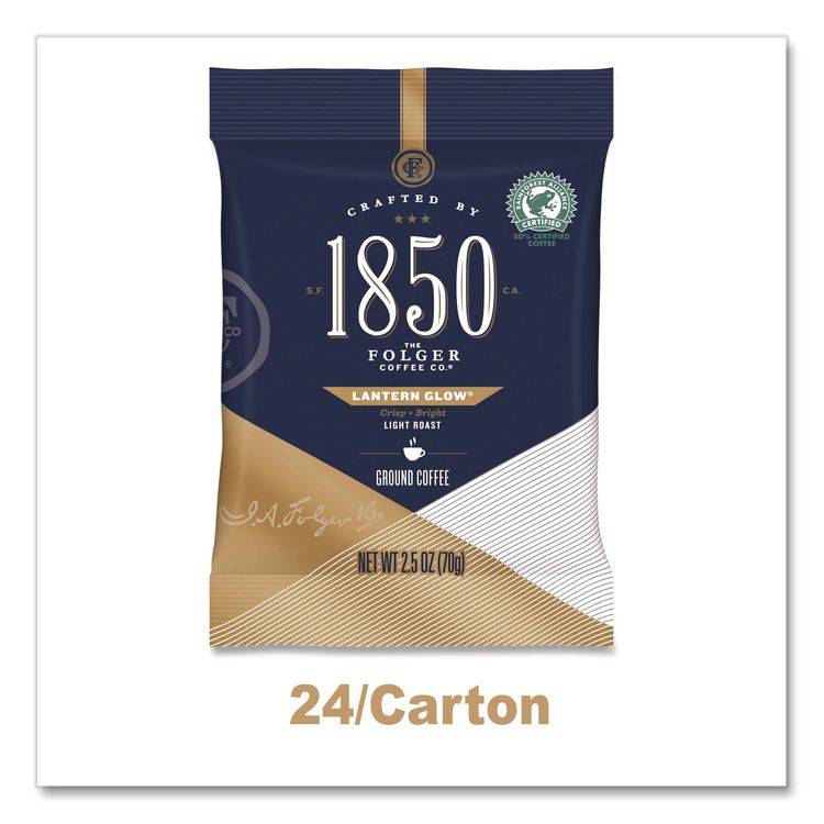 Lantern Glow Coffee Fraction Packs, 2.5 oz Pack, 24 Packs/Carton