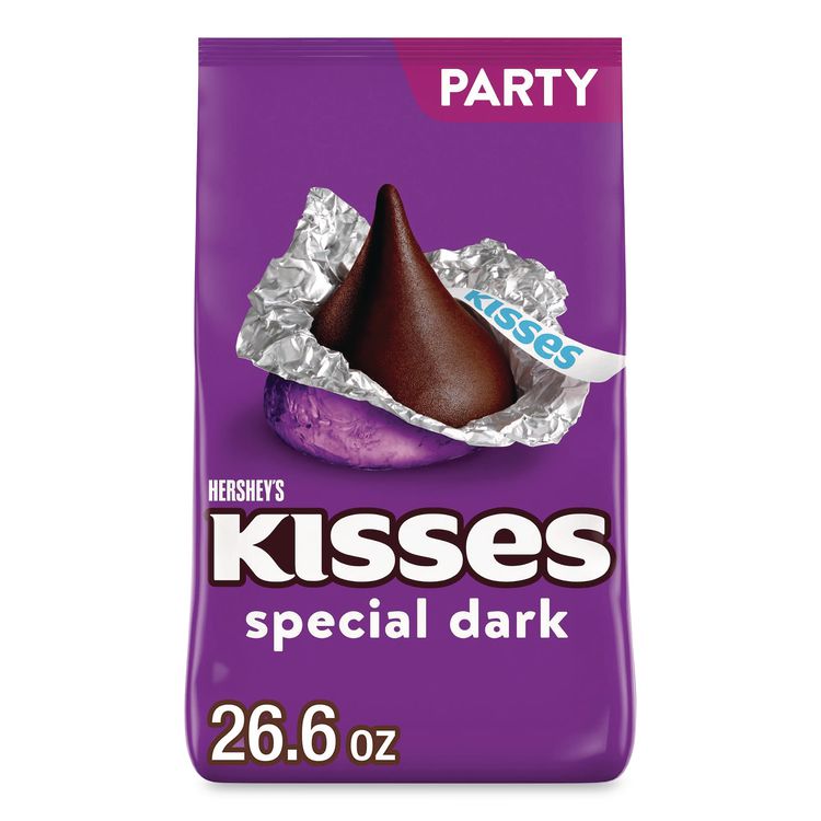 KISSES Special Dark Chocolate Candy, Party Pack, 26.6 oz Bag