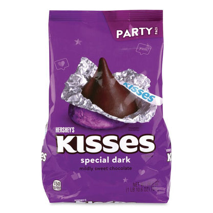 KISSES Special Dark Chocolate Candy, Party Pack, 26.6 oz Bag