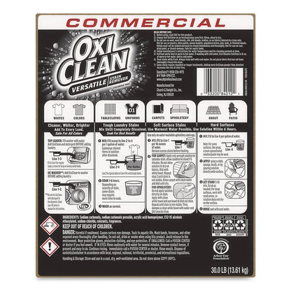 Stain Remover, Regular Scent, 30 lb Box