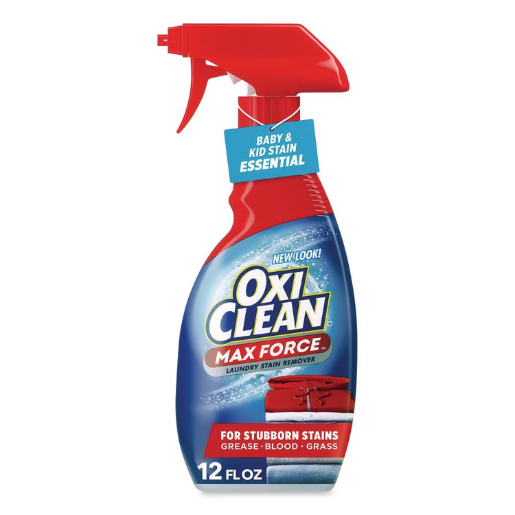 Max Force Stain Remover, 12 oz Spray Bottle, 12/Carton