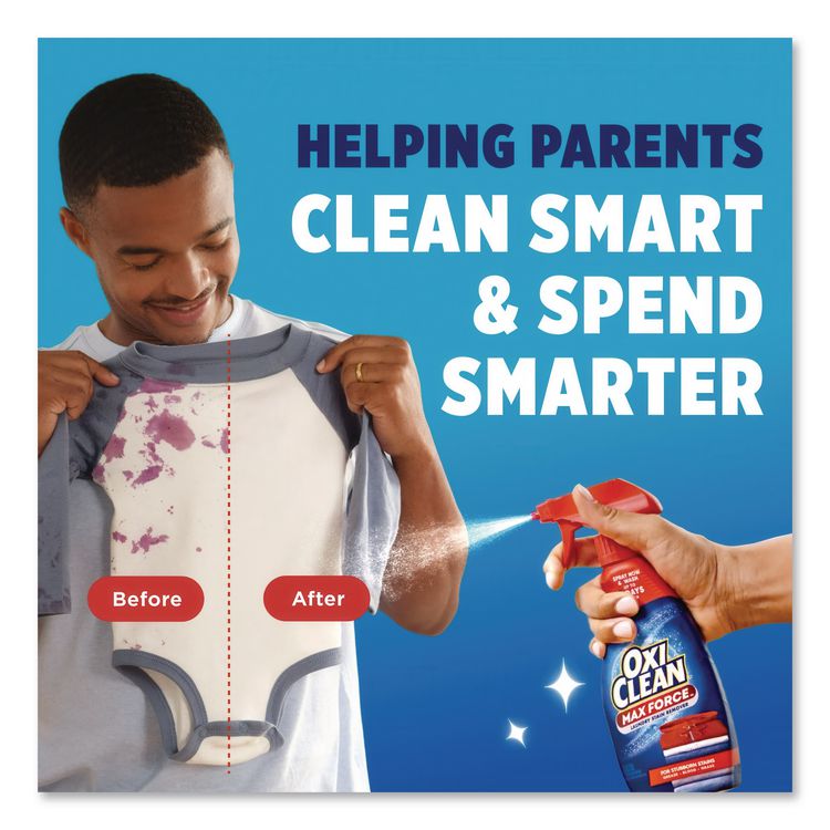 Max Force Stain Remover, 12 oz Spray Bottle, 12/Carton