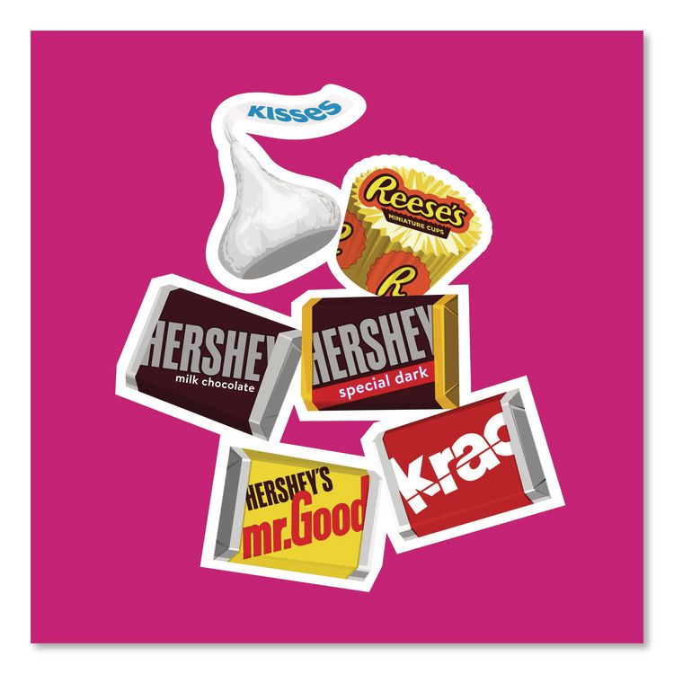 Milk Chocolate Candy Mini Assortment, 27.2 oz Bag, 122 Individually Wrapped Chocolates