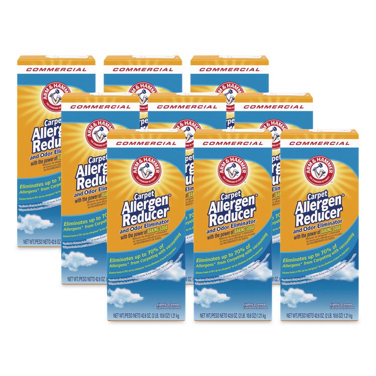 Carpet and Room Allergen Reducer and Odor Eliminator, 42.6 oz Box, 9/Carton