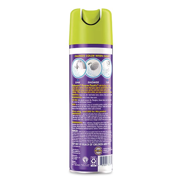Foamtastic Bathroom Cleaner, Fresh Scent, 19 oz Aerosol Spray, 8/Carton