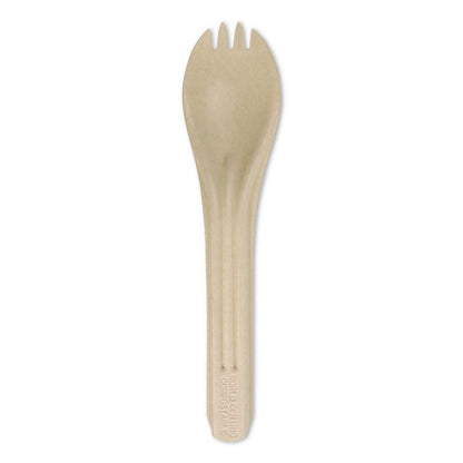 NoTree Cutlery, Light Mediumweight, Spork, Paper, Natural, 1,000/Carton