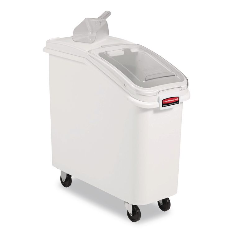 ProSave Mobile Ingredient Bin, 20.57 gal, 13.13 x 29.25 x 28, White, Plastic