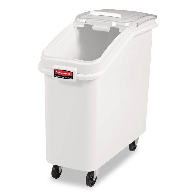 ProSave Mobile Ingredient Bin, 20.57 gal, 13.13 x 29.25 x 28, White, Plastic