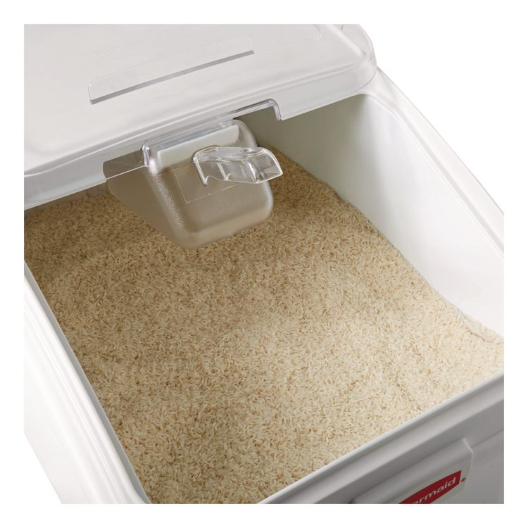 ProSave Mobile Ingredient Bin, 20.57 gal, 13.13 x 29.25 x 28, White, Plastic