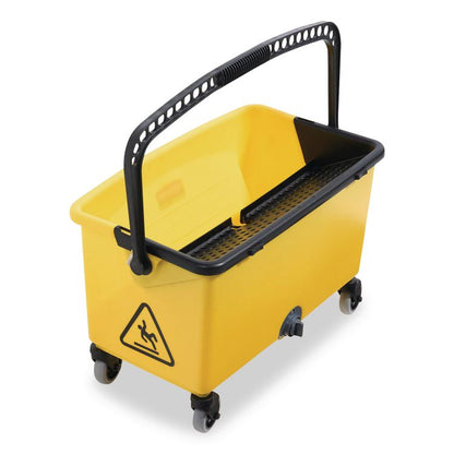 HYGEN Press Wring Bucket for Microfiber Flat Mops, 43 qt, Yellow