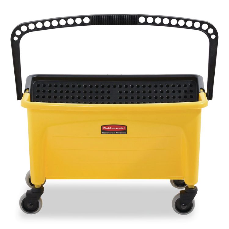 HYGEN Press Wring Bucket for Microfiber Flat Mops, 43 qt, Yellow