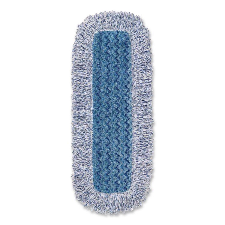 High Absorbency Mop Pad, Nylon/Polyester Microfiber, 18" Long, Blue