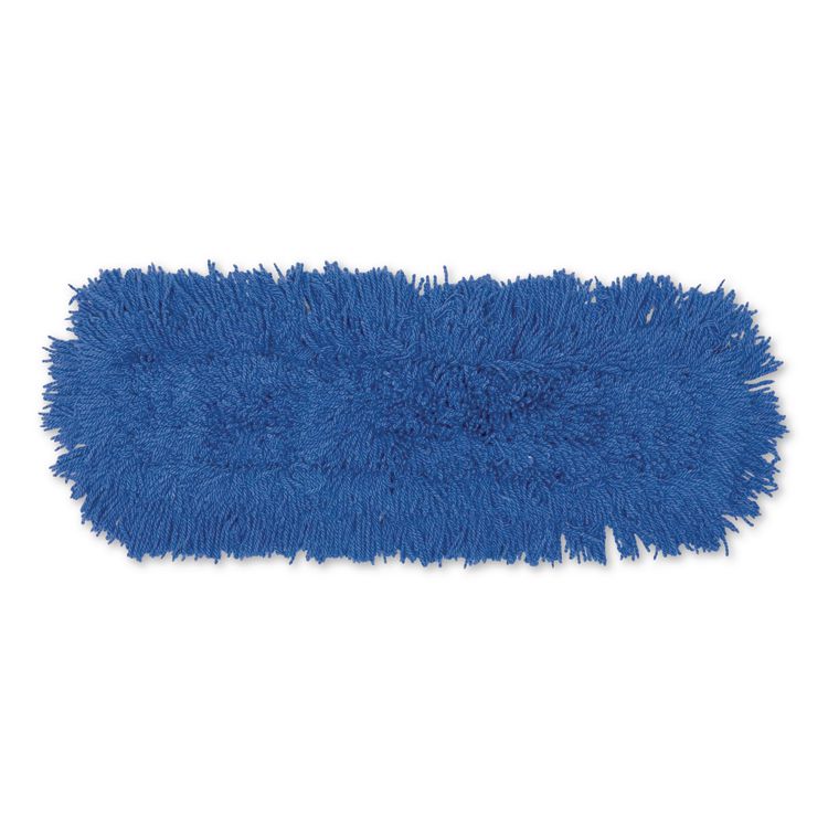 Twisted Loop Blend Dust Mop, Synthetic, 24 x 5, Blue, Dozen