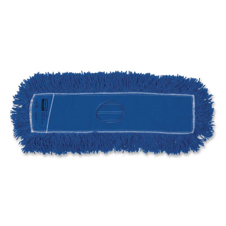 Twisted Loop Blend Dust Mop, Synthetic, 24 x 5, Blue, Dozen