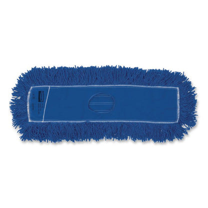 Twisted Loop Blend Dust Mop, Synthetic, 24 x 5, Blue, Dozen