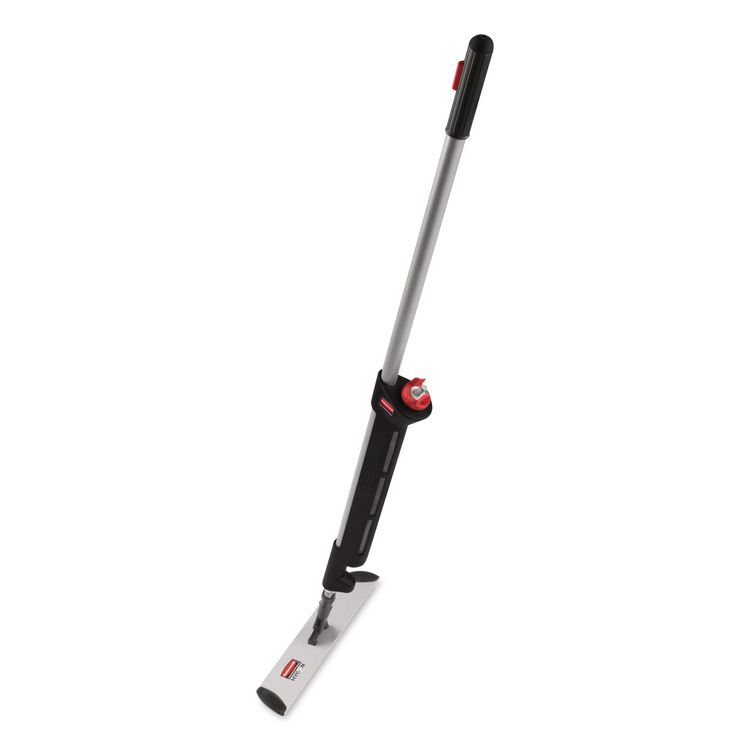 Pulse Microfiber Spray Mop System, 17" Microfiber Head, 52" Black Plastic Handle