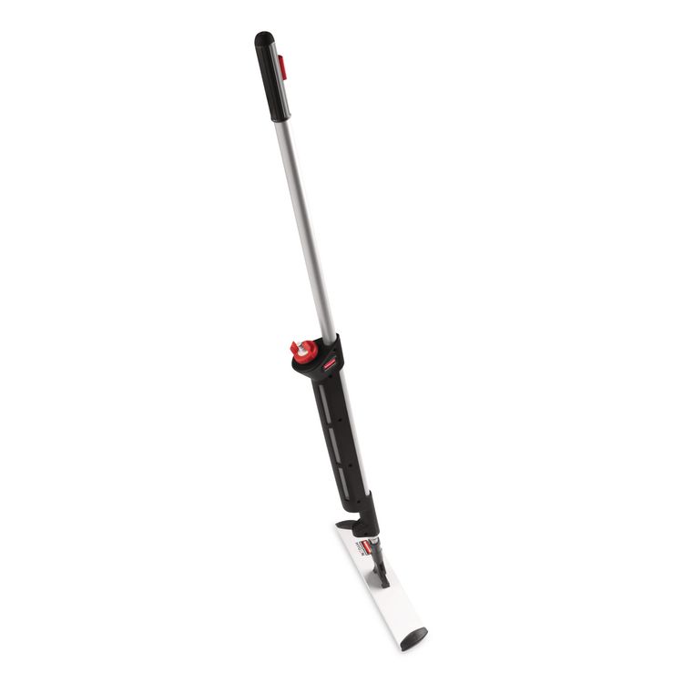 Pulse Microfiber Spray Mop System, 17" Microfiber Head, 52" Black Plastic Handle