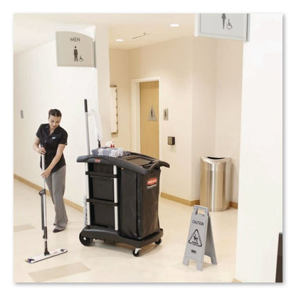 Pulse Microfiber Spray Mop System, 17" Microfiber Head, 52" Black Plastic Handle