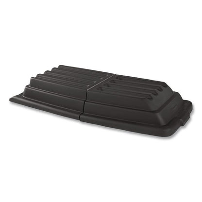 Hinged Dome Tilt Truck Lid, 31.75w x 61d x 8.75h, Black