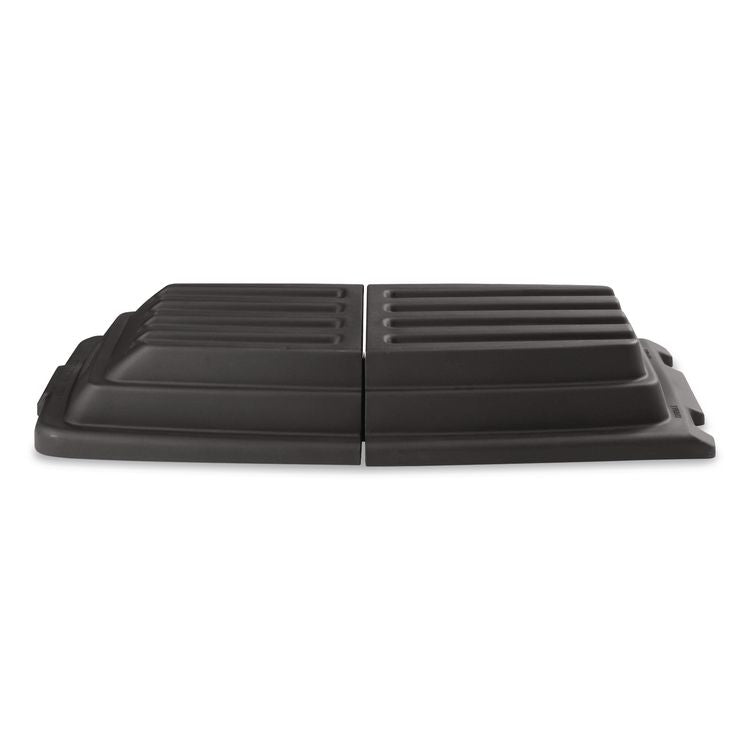 Hinged Dome Tilt Truck Lid, 31.75w x 61d x 8.75h, Black