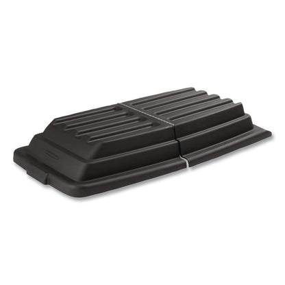 Hinged Dome Tilt Truck Lid, 31.75w x 61d x 8.75h, Black