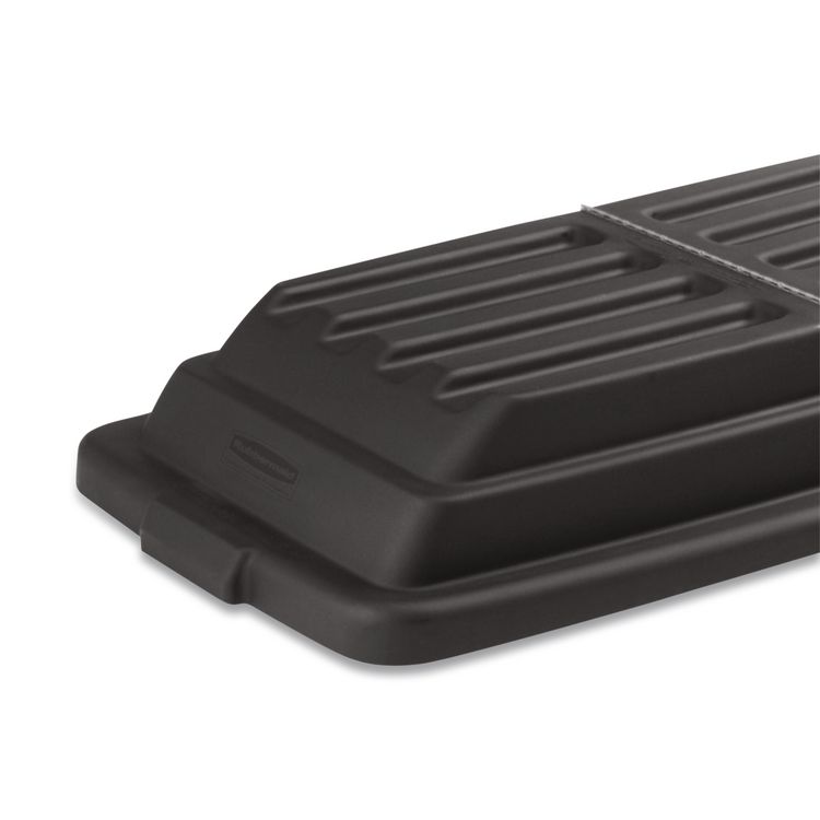 Hinged Dome Tilt Truck Lid, 31.75w x 61d x 8.75h, Black
