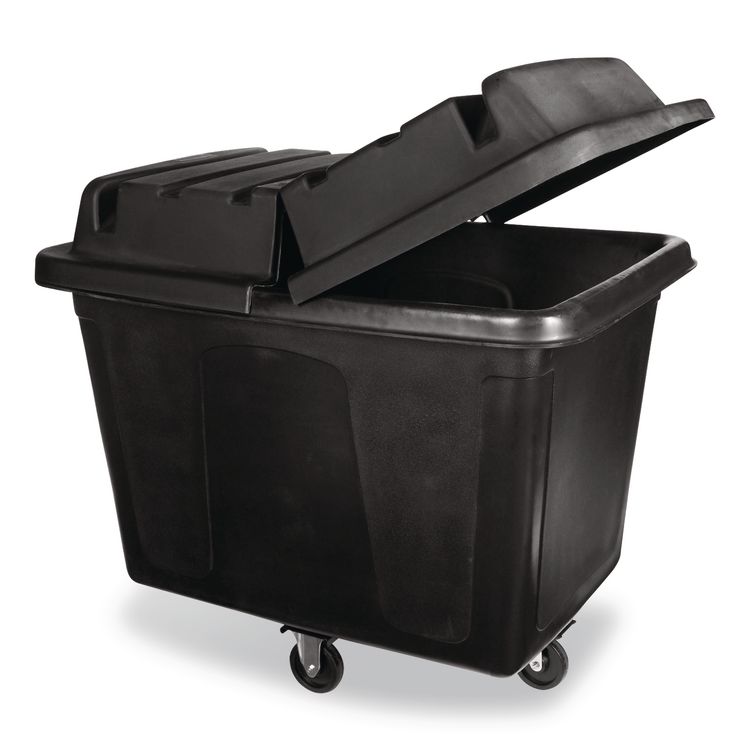 Lid for 16 Cubic Feet Truck, Rectangular, 31w x 44.13d x 8.5h, Black