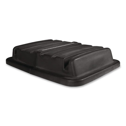 Lid for 20 Cubic Feet Truck, Rectangular, 34w x 48.5d x 8.5h, Black