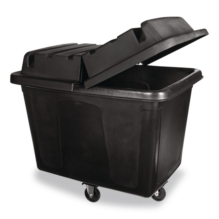 Lid for 20 Cubic Feet Truck, Rectangular, 34w x 48.5d x 8.5h, Black