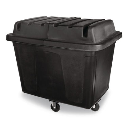 Lid for 20 Cubic Feet Truck, Rectangular, 34w x 48.5d x 8.5h, Black