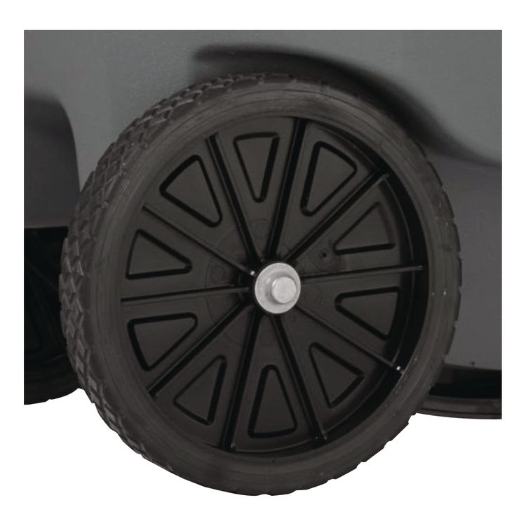 Brute Step-On Rollouts, 65 gal, Metal/Plastic, Gray